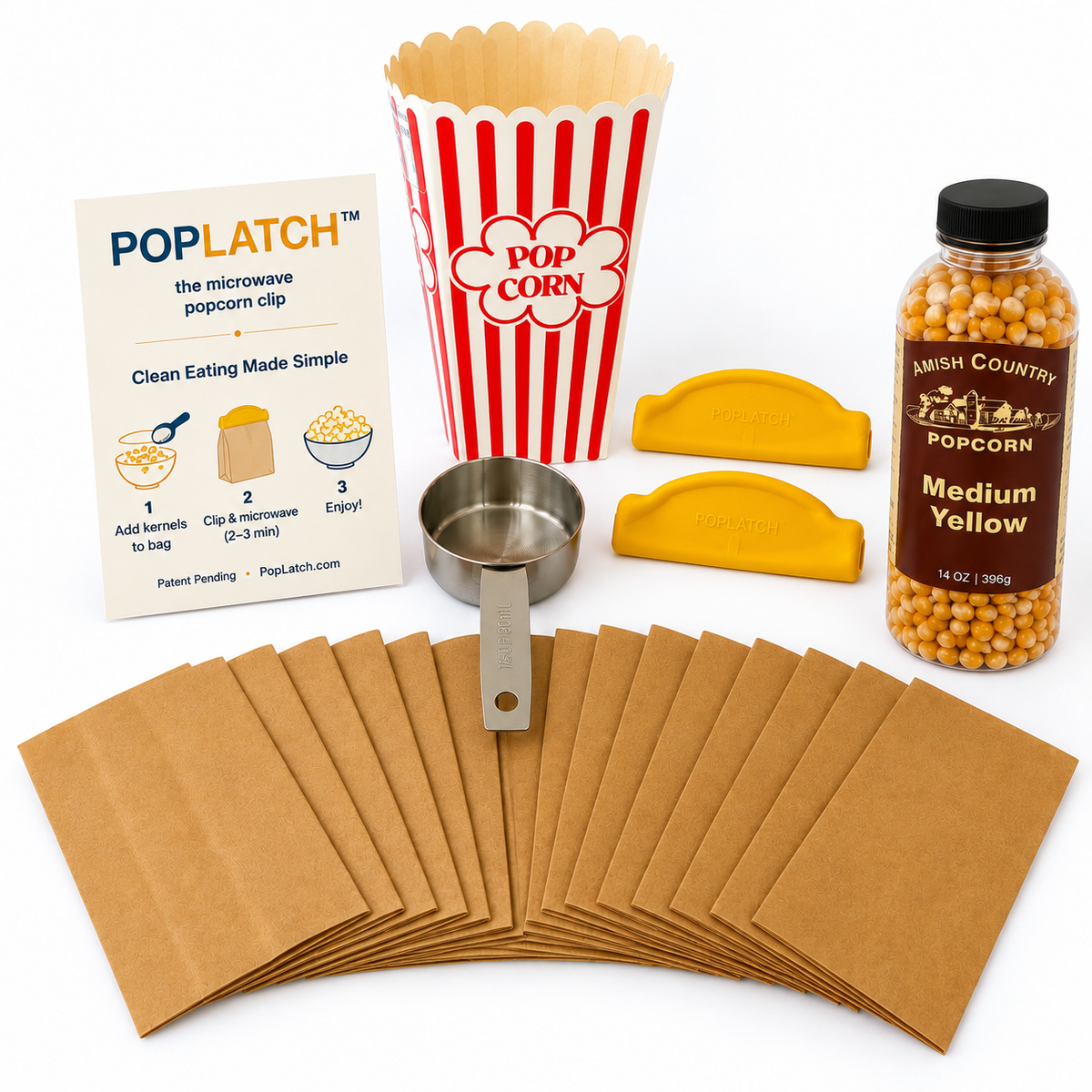PopLatch™ Complete Popcorn Starter Kit
